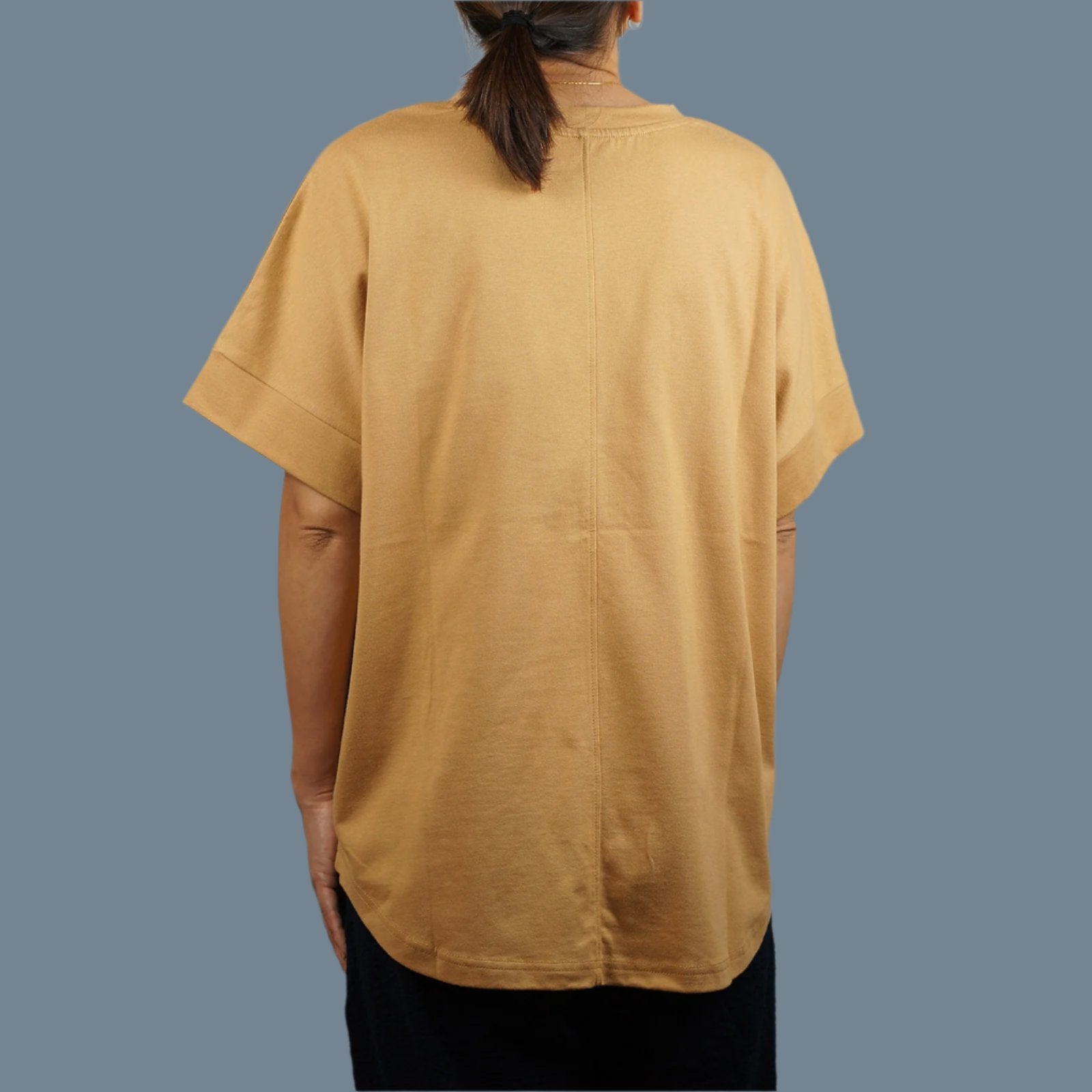 GOTS認証 オーガニックコットン レディース ドロップスリーブ Tシャツ