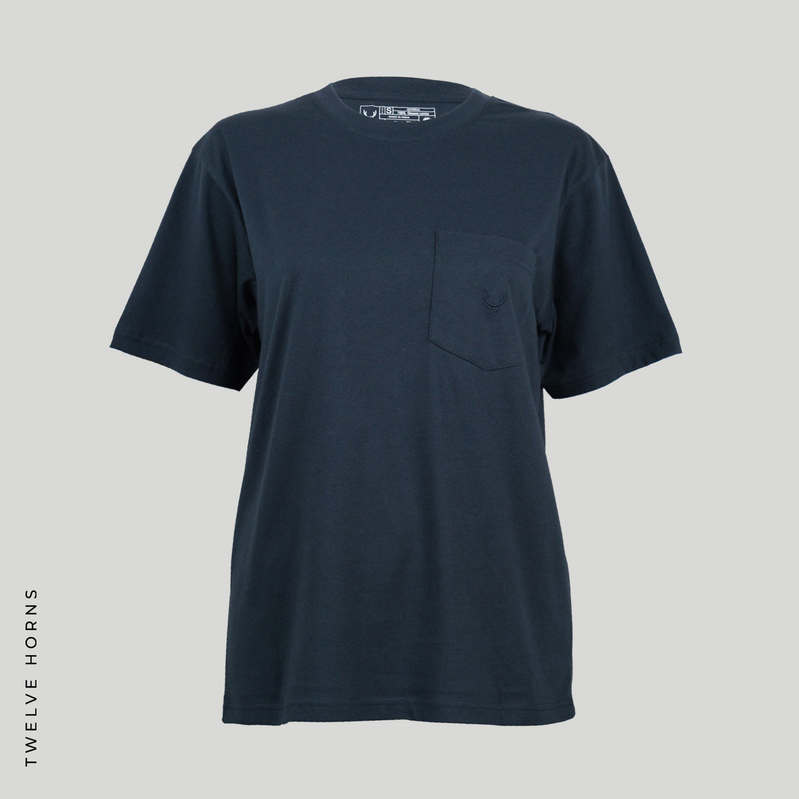 GOTS認証 男女兼用 ユニセックス 100%オーガニックコットン ポケット付き Tシャツ