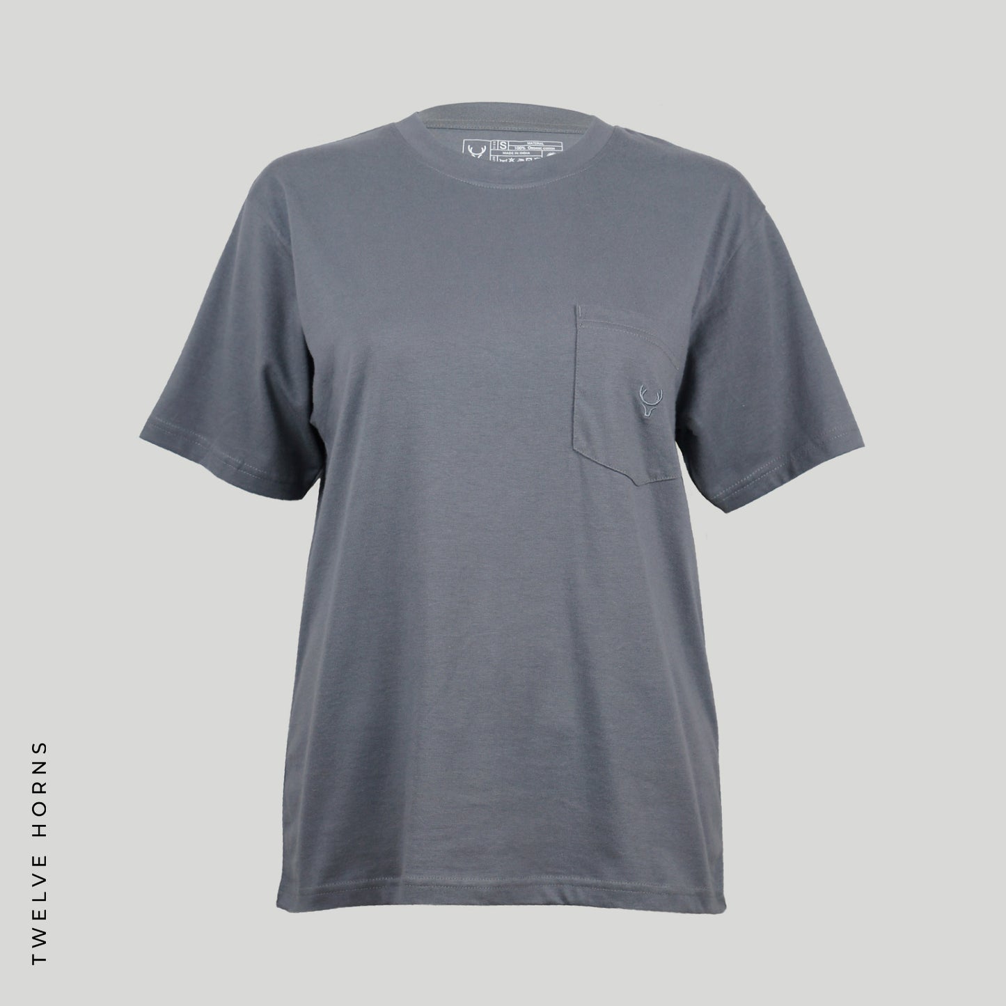 GOTS認証 男女兼用 ユニセックス 100%オーガニックコットン ポケット付き Tシャツ