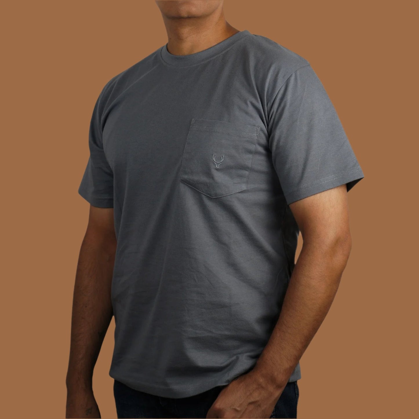 GOTS認証 男女兼用 ユニセックス 100%オーガニックコットン ポケット付き Tシャツ