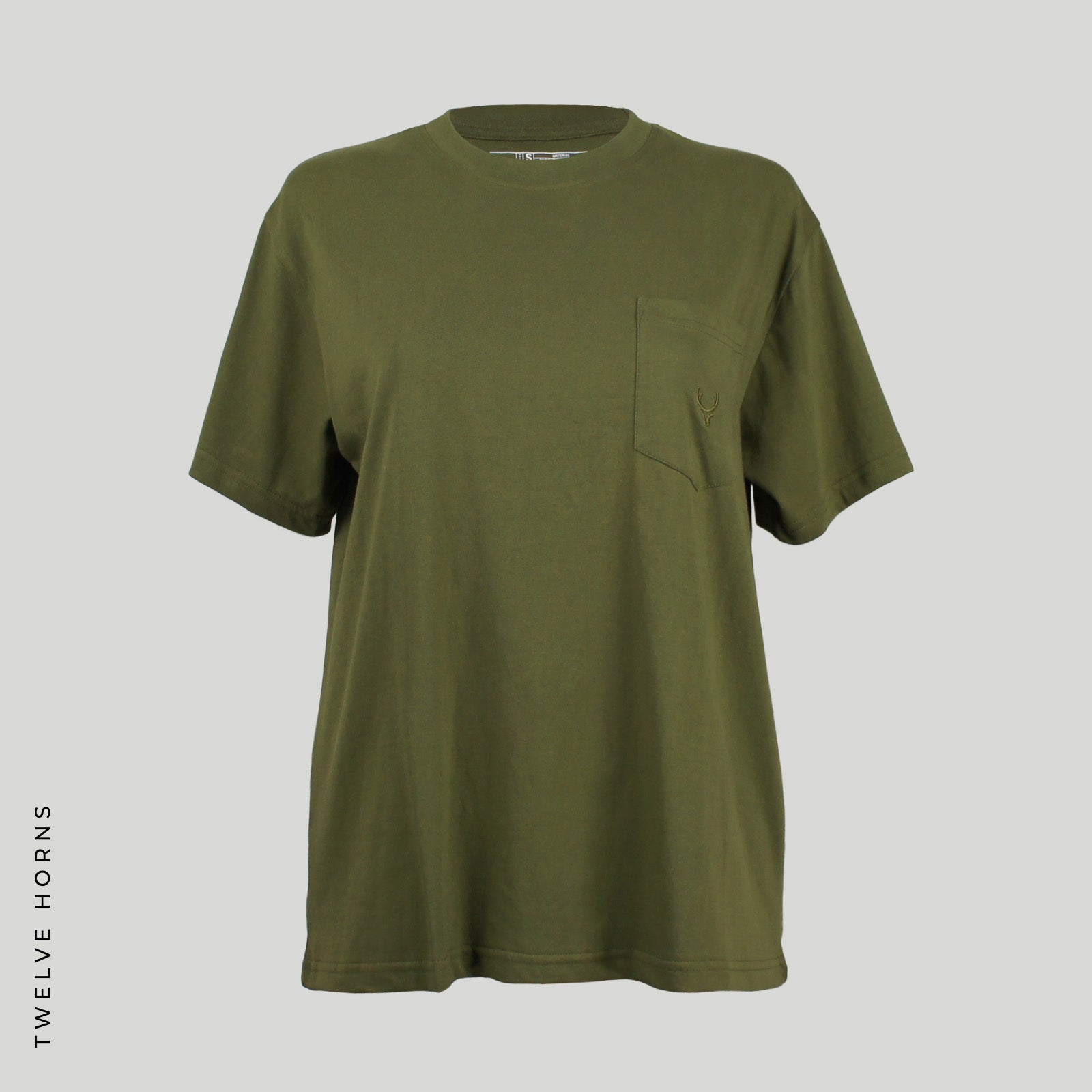 男女兼用 ユニセックス GOTS認証 オーガニック コットン 100% ポケット付き tシャツ