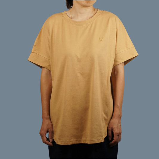GOTS認証 オーガニックコットン レディース ドロップスリーブ Tシャツ
